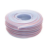 Furtun gradina PVC transparent 3/8 inch (10mm), PN9 bar, 10x14mm cu insertie textila impletita 50m/rola