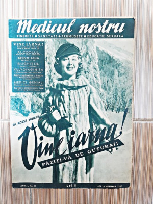 Revista Medicul nostru, anul I, nr.41/1937 foto