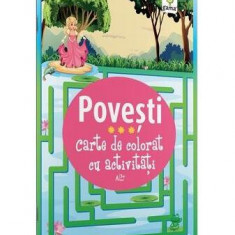 Carte de colorat cu activități. Povești (3-5 ani) - Paperback - *** - Gama