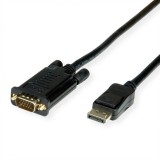 Cablu Displayport la VGA 1080p T-T 2m Negru, Value 11.99.5802