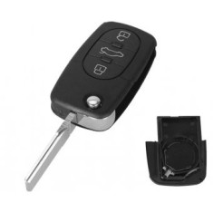 Carcasa cheie Topautochei&reg; pentru Audi cu 3 butoane, suport baterie tip CR2032
