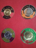 QATAR - 4 VALORI MNH GOLD - SILVER