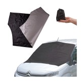 Parasolar magnetic pentru parbriz, Negru, Argintiu