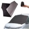 Parasolar magnetic pentru parbriz, Negru, Argintiu