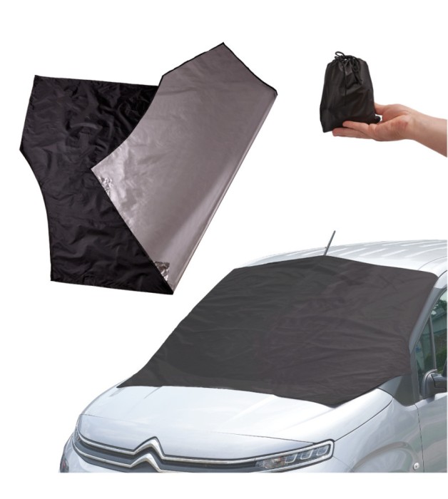 Parasolar magnetic pentru parbriz, Negru, Argintiu