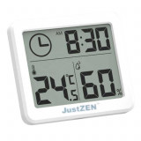 Cumpara ieftin Termometru si higrometru de camera JustZen&trade; XT52, ecran 8.2*7.2 cm, citire 10s