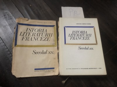 Istoria literaturii franceze - Sec XX Pr foto