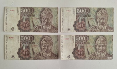 Bancnote de 500 lei emise in anul 1991 foto