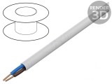Cablu Electric YDY 2x4mm2 PVC Alb 100m, Elektrokabel