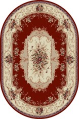 Covor Clasic Lotos 507 Oval - 80x150, Grena foto