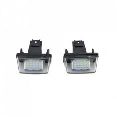 Set Lampi cu LED Numar Inmatriculare compatibil Peugeot 206 207 307 308 406