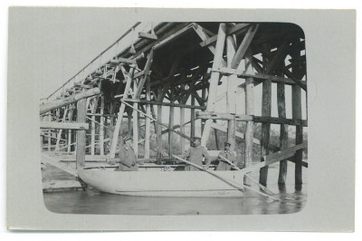 5554 - River PUTNA, Suceava, Bridge, Romania - old postcard, real PHOTO - unused foto