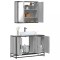 vidaXL Set mobilier de baie, 2 piese, gri sonoma, lemn prelucrat 3300893