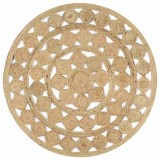 Gossi covor manual din iuta impletita, 120 cm