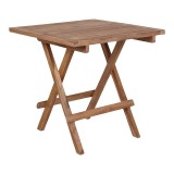 Cumpara ieftin Bilbao kisasztal, teak fa, nat&uacute;r, 50x50x50 cm