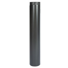 Burlan pentru soba pe lemne, 90 cm, &oslash;120mm, Gri mat