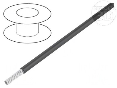 Cablu HookUp Wire litat Cu PTFE 32AWG Gri 30,5m foto
