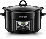 Slow cooker Crock-Pot, 4.7 l, 2 setari gatit, vas de ceramica detasabil, negru, 5 litri