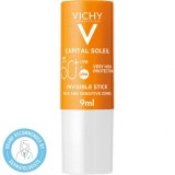 Vichy Ideal Soleil Stick SPF50+ 9g Stick Protecție Solară pentru Zone Sensibile