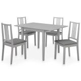 Cumpara ieftin Set mobilier de bucatarie, 5 piese, gri, MDF