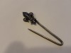 BROSA argint FLOARE de LIS sau PIN de colectie FRANTA 1900 art nouveau RARA