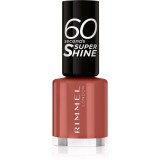 Rimmel 60 Seconds Super Shine lac de unghii culoare 707 Tan-A-Cotta 8 ml