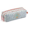 Penar Scolar Djeco Pasare, 2 Compartimente, Bumbac Brodat, 24 cm, +4 ani, Baieti/Fete