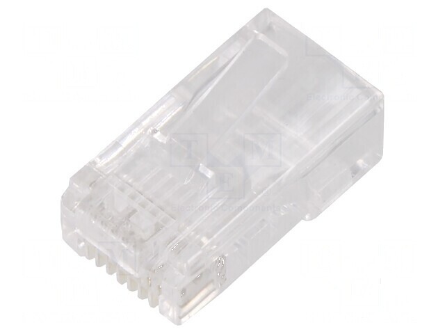 Conector RJ45 8p8c Cat 5e cu mufă PIN 8 pentru cablu IDC
