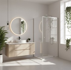 Cabina de dus Rea Primo Swing 100x70 Chrome