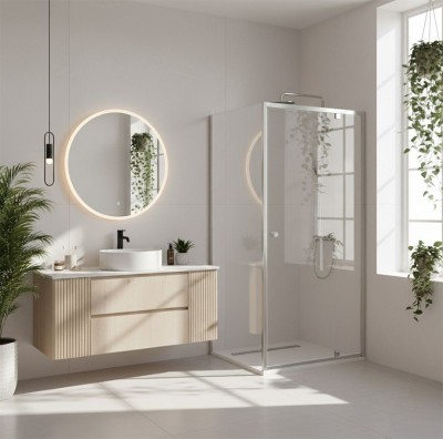 Cabina de dus Rea Primo Swing 100x70 Chrome foto