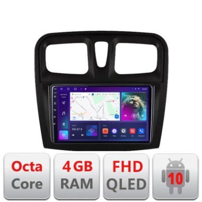 Navigatie Dacia Sandero 2012-2020 var B Android radio gps internet Octa core 4+64 kit-sandero-variantb+EDT-E309V3 CarStore Technology foto