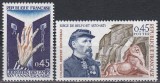 Franta 1970 - Istorie - Aniversari, 2 Serii, MNH