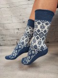 STK428-441 Sosete medii din bumbac ultrasox model geometric