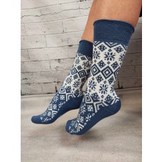 STK428-441 Sosete medii din bumbac ultrasox model geometric