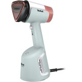Aparat de calcat vertical cu abur Tefal AeroSteam DT9814F0, 1400W, 90g/min, 100ml, talpa ceramica, alb-roz