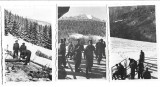 M1945N V&acirc;nători de munte rom&acirc;ni, perioada interbelică, studio Zeichner, Petroșani, lot de 3 fotografii