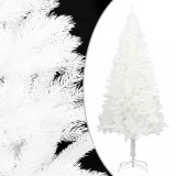 VidaXL Brad de Crăciun artificial, ace cu aspect natural, alb, 180 cm