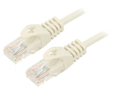 Cablu Patch U/UTP Cat5e 7.5m Gri RJ45 foto