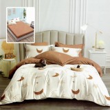 Lenjerie de pat finet 6 piese, cearceaf pat cu elastic, cearceaf pilota 200x230, 2 fete perna 50x70, 2 fete perna 70x70, Extra HF6P282 Relax KipRoom