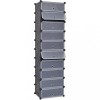VidaXL Organizator de pantofi interconectat, 10 compartimente, negru