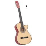 Cumpara ieftin Chitară acustică occidentală, cu 6 corzi, 38&quot;, lemn de tei