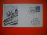 HOPCT PLIC S NR 517 QUADRIGA POARTA BRANDENBURG -ROLLEN MARKEN 1967 GERMANIA -NECIRCULAT