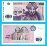 Kazahstan (pick 13) 100 Tenge 1993 aUNC+; Abılay Han