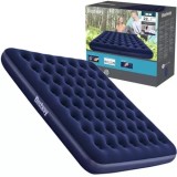 Saltea gonflabila 203x183x22, king size, vinil si catifea, pentru interior si exterior