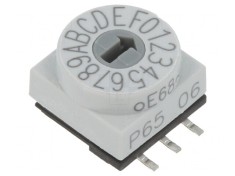 &Icirc;ntrerupător Codificare HEX/BCD 16 Poz SMD 80m&Omega;