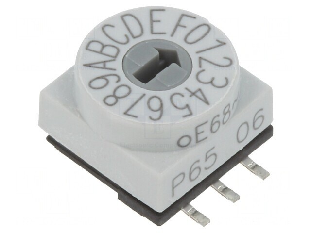 &Icirc;ntrerupător Codificare HEX/BCD 16 Poz SMD 80m&Omega;