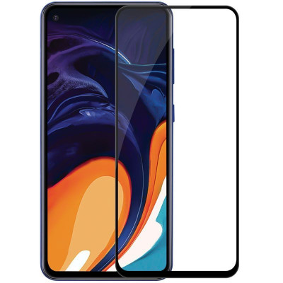 Folie sticla securizata Samsung Galaxy A60, 9D, Full Glue, Negru foto