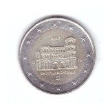 Moneda 2 euro Germania 2017 D Rheinland-Pfalz, stare buna, curata, Europa, Cupru-Nichel