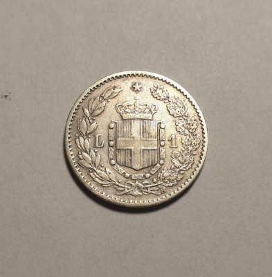Italia 1 Lira 1886 foto