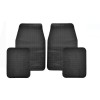 Set 4 covorase auto antiderapante, model universal, Negru